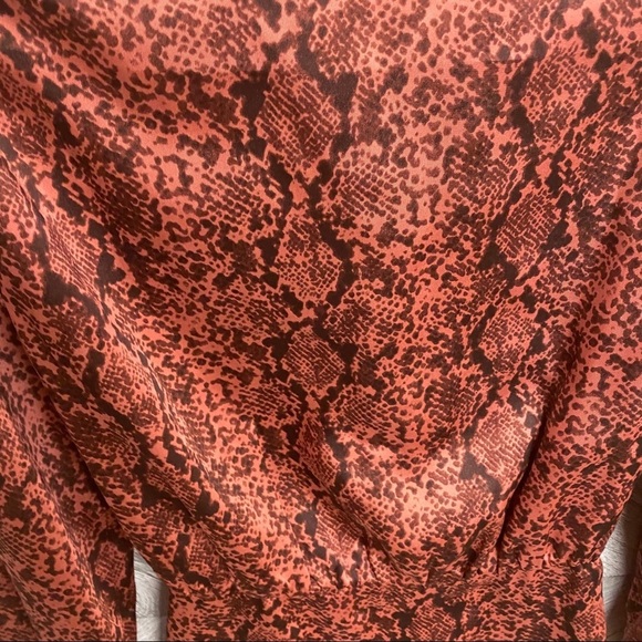 Cinq A Sept | Gaby Python Rosewood Shirt Dress 0 - Picture 14 of 16